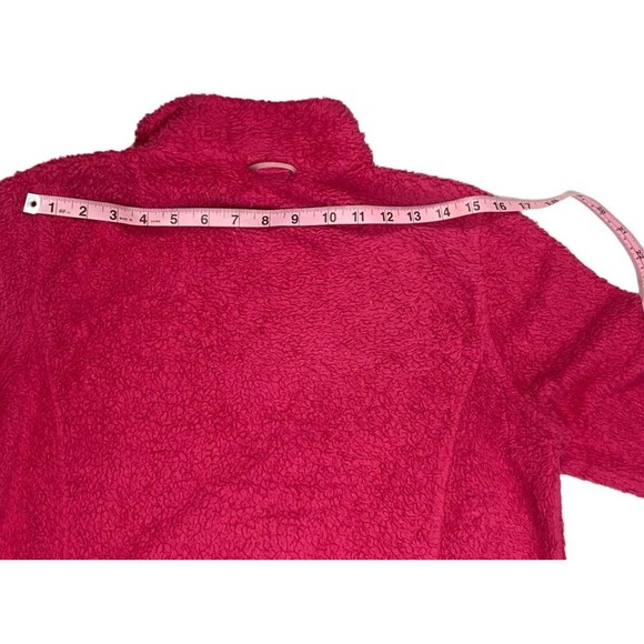North Face Women's Medium Pink Sherpa Fleece Full ZIp Long Sleeve Jacket - Picture 7 of 8